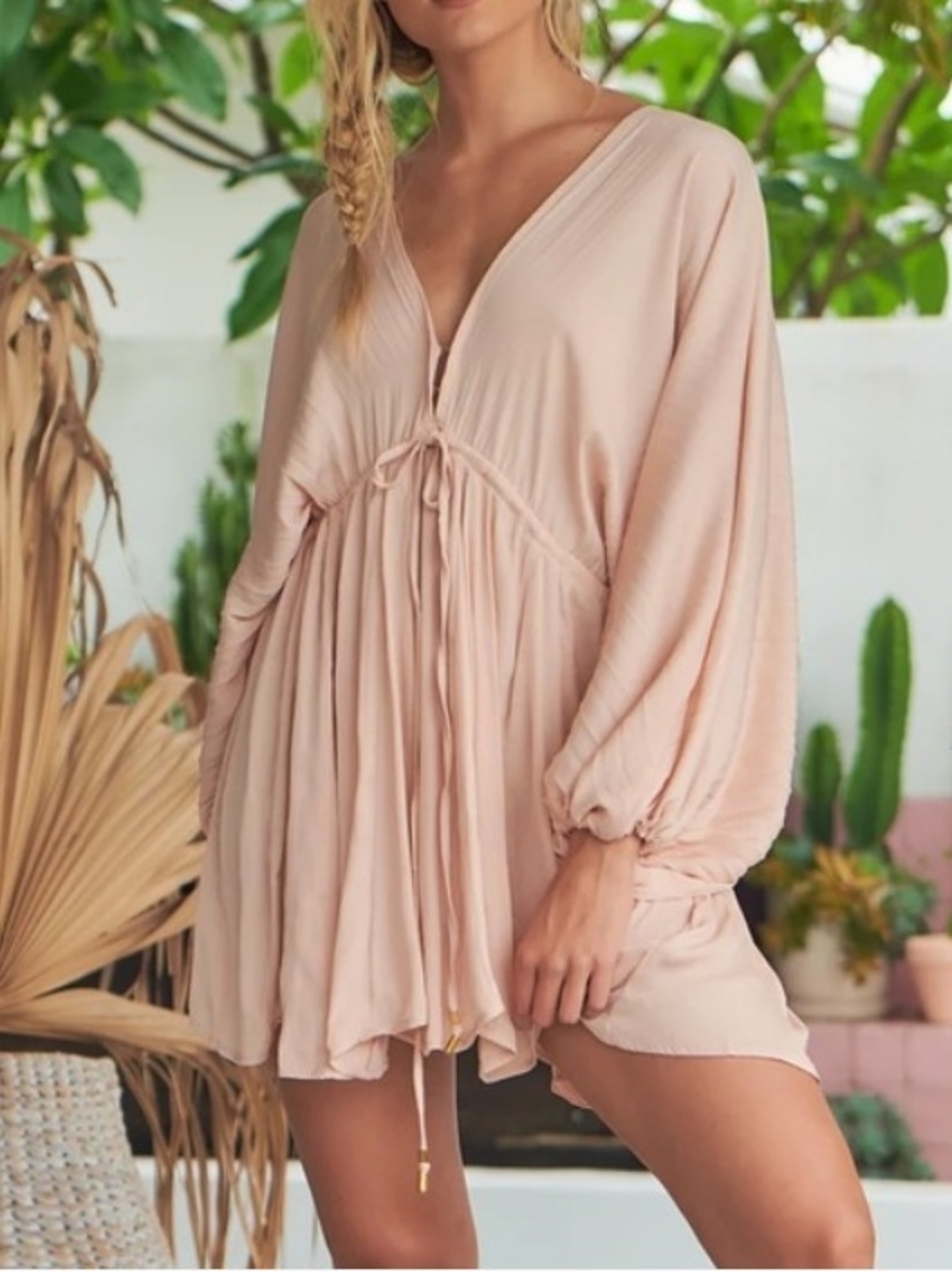 Free People Blush Pink Mini Dress